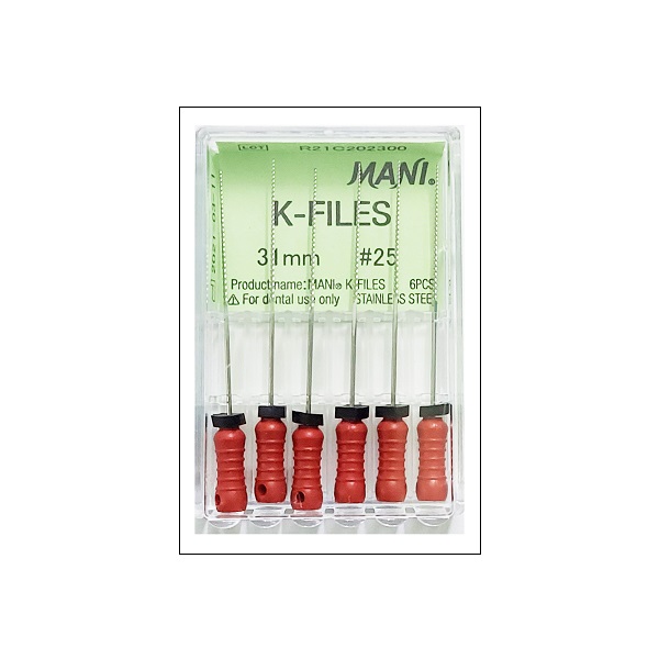 Mani K Files 31mm #6 Dental Endo